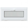 Okno piwniczne RISOR 80 x 40 cm PVC i szkło Biały