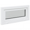Okno piwniczne RISOR 80 x 40 cm PVC i szkło Biały