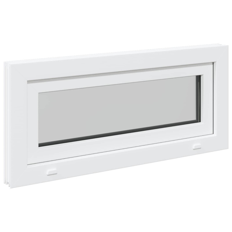 Okno piwniczne RISOR 90 x 40 cm PVC i szkło Biały