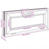 Okno piwniczne RISOR 90 x 40 cm PVC i szkło Biały