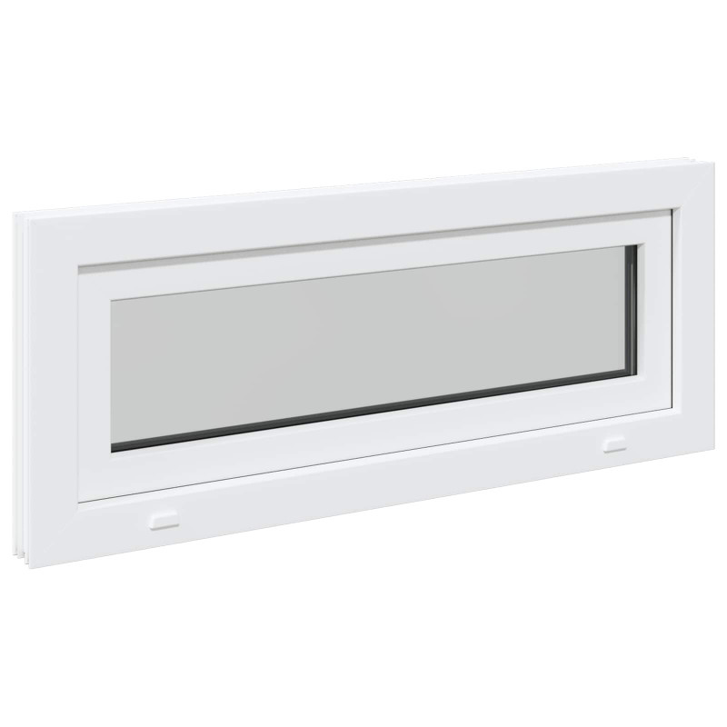 Okno piwniczne RISOR 110 x 40 cm PVC i szkło Biały