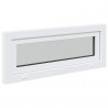 Okno piwniczne RISOR 110 x 40 cm PVC i szkło Biały