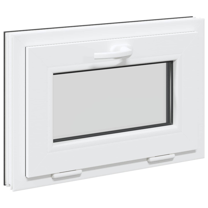 Okno piwniczne RISOR 60 x 40 cm PVC i szkło antracytowy