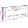 Okno piwniczne RISOR 100 x 40 cm PVC i szkło antracytowy