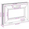 Okno piwniczne RISOR 60 x 40 cm PVC i szkło antracytowy