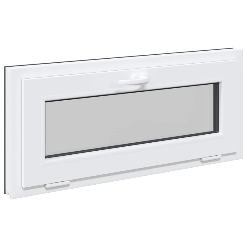 Okno piwniczne RISOR 90 x 40 cm PVC i szkło antracytowy
