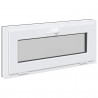 Okno piwniczne RISOR 90 x 40 cm PVC i szkło antracytowy