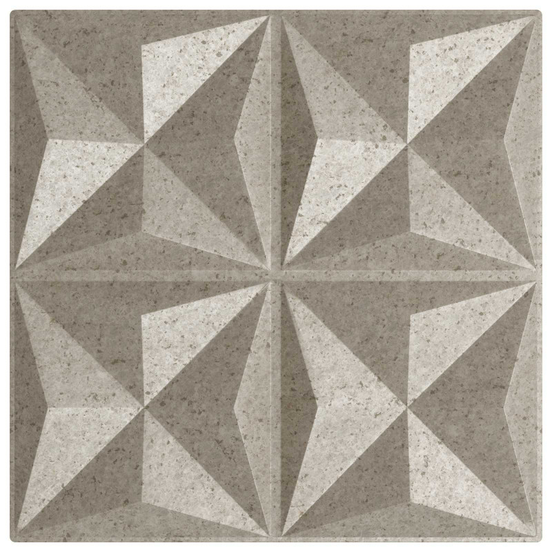 Panele ścienne 48 pcs Beton origami 50 x 50 cm Pianka XPS