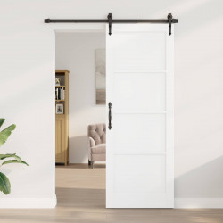 Drzwi wewnętrzne Biały 78 x 211 cm sklejka