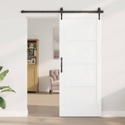 Drzwi wewnętrzne Biały 86 x 211 cm sklejka