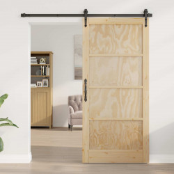 Drzwi wewnętrzne naturalny 93 x 202 cm sklejka