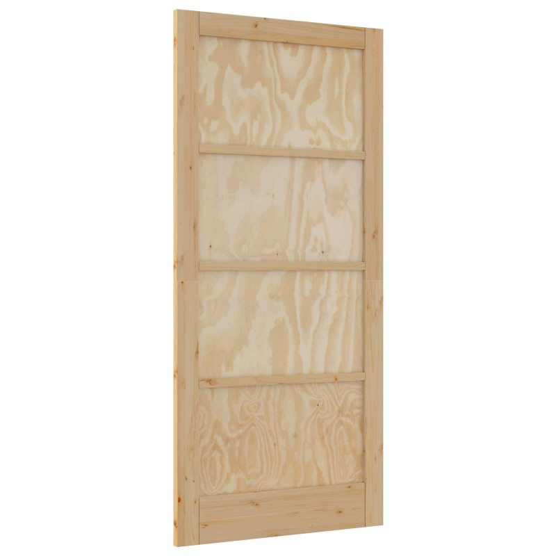 Drzwi wewnętrzne naturalny 93 x 202 cm sklejka