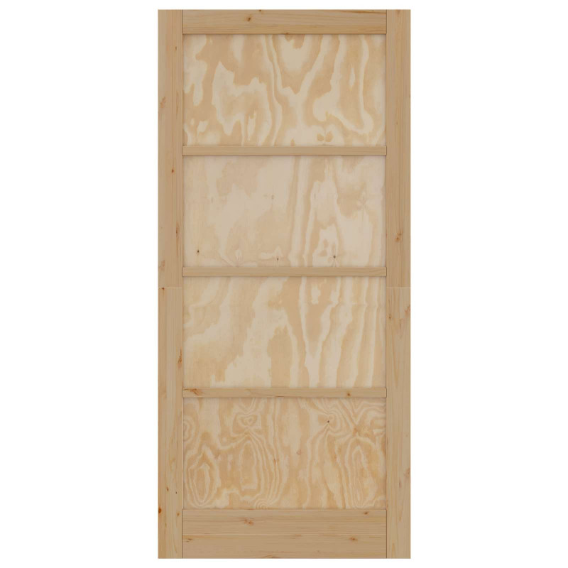 Drzwi wewnętrzne naturalny 93 x 202 cm sklejka