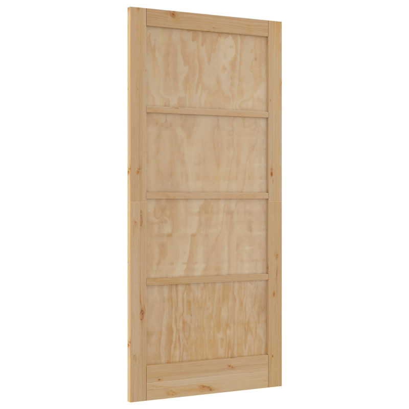 Drzwi wewnętrzne naturalny 93 x 202 cm sklejka