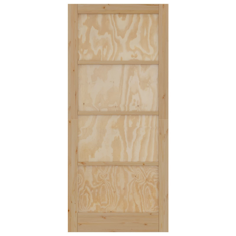 Drzwi wewnętrzne naturalny 93 x 211 cm sklejka