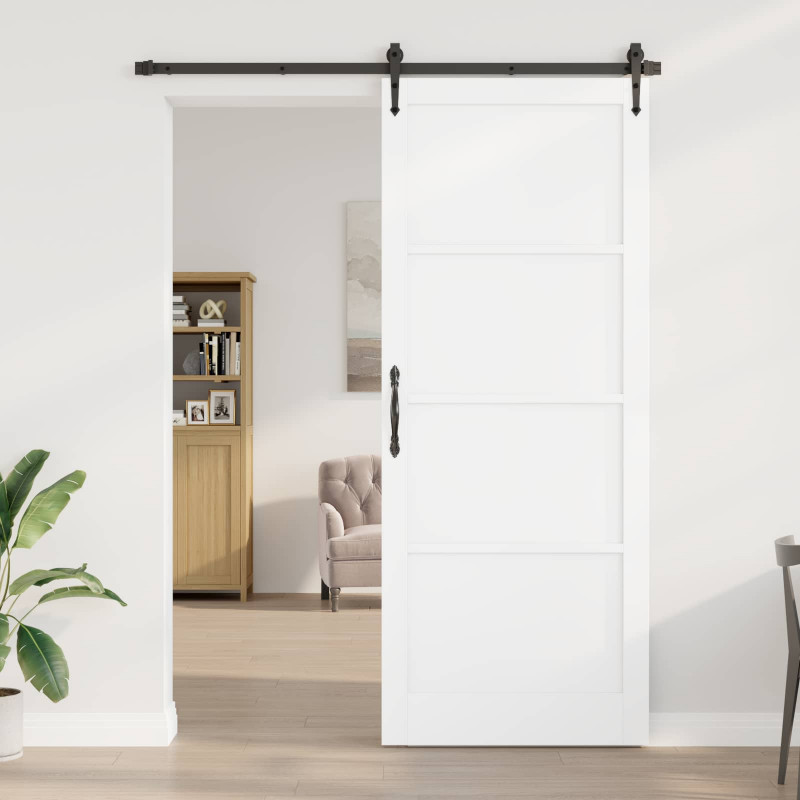 Drzwi wewnętrzne Biały 93 x 232 cm sklejka