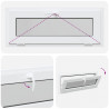 Okno piwniczne RISOR 100 x 40 cm PVC i szkło Biały