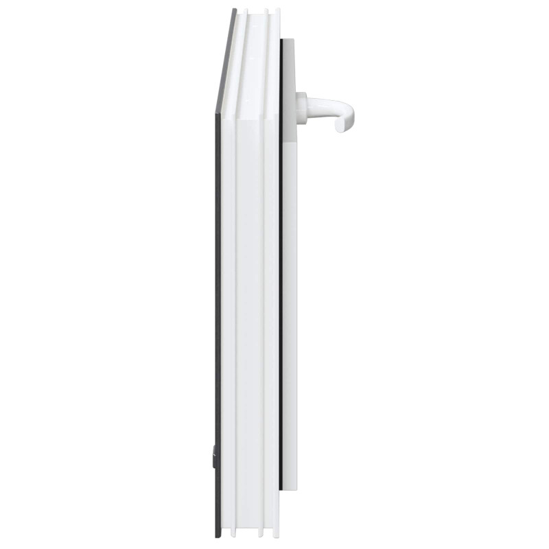 Okno piwniczne RISOR 80 x 40 cm PVC i szkło antracytowy