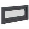 Okno piwniczne RISOR 80 x 40 cm PVC i szkło antracytowy