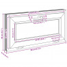 Okno piwniczne RISOR 80 x 40 cm PVC i szkło antracytowy