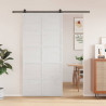 Drzwi do stodoły Biały 100 x 208 cm Lite drewno sosnowe