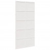 Drzwi do stodoły Biały 100 x 208 cm Lite drewno sosnowe