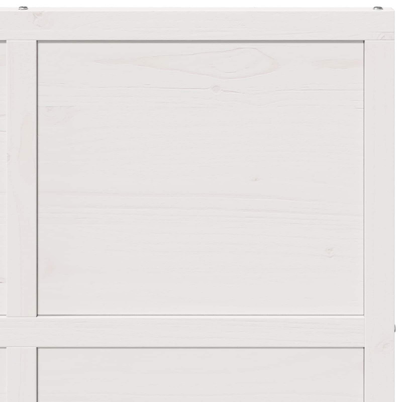 Drzwi do stodoły Biały 100 x 208 cm Lite drewno sosnowe