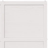 Drzwi do stodoły Biały 100 x 208 cm Lite drewno sosnowe