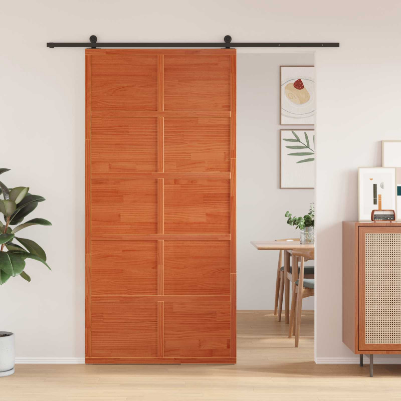 Drzwi do stodoły Sosna woskowana 100 x 208 cm