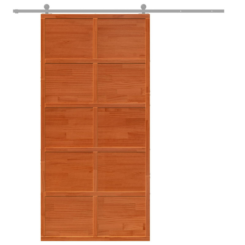 Drzwi do stodoły Sosna woskowana 100 x 208 cm