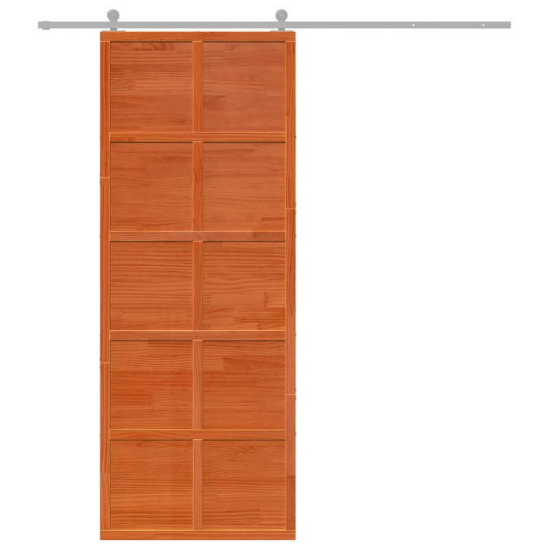Drzwi do stodoły Sosna woskowana 80 x 208 cm