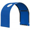 Tunel do łóżka 2 pcs Niebieski 211 x 52,5 x 2 cm Poliester
