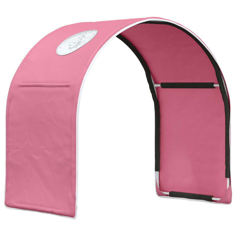 Tunel do łóżka 2 pcs Różowy 211 x 52,5 x 2 cm Poliester