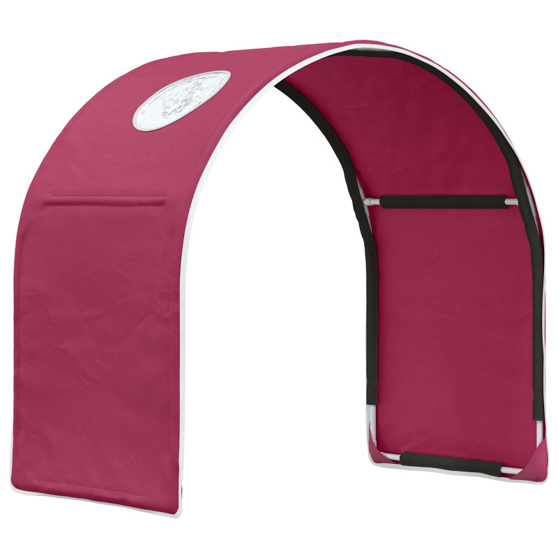 Tunel do łóżka 2 pcs Czerwony 211 x 52,5 x 2 cm Poliester