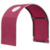 Tunel do łóżka 2 pcs Czerwony 211 x 52,5 x 2 cm Poliester