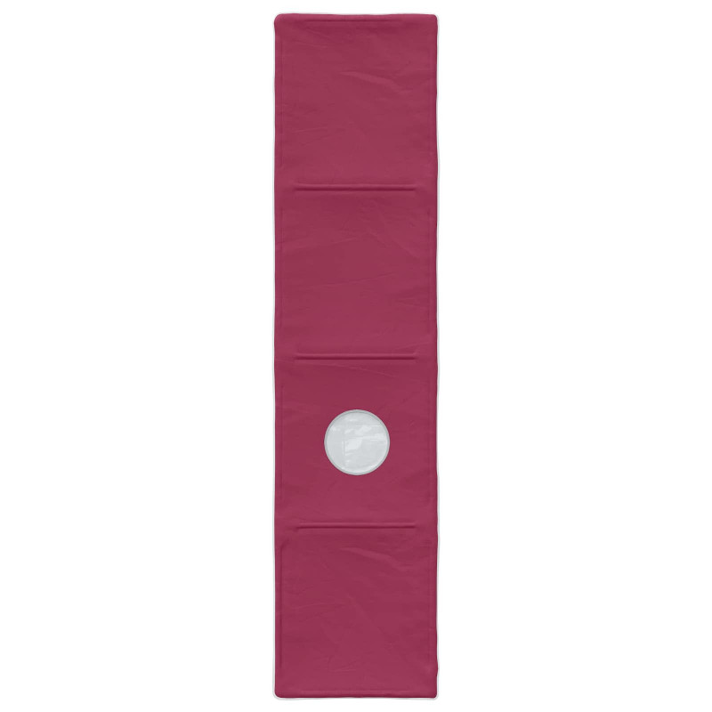 Tunel do łóżka 2 pcs Czerwony 211 x 52,5 x 2 cm Poliester