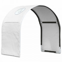 Tunel do łóżka 2 pcs Biały 211 x 52,5 x 2 cm Poliester