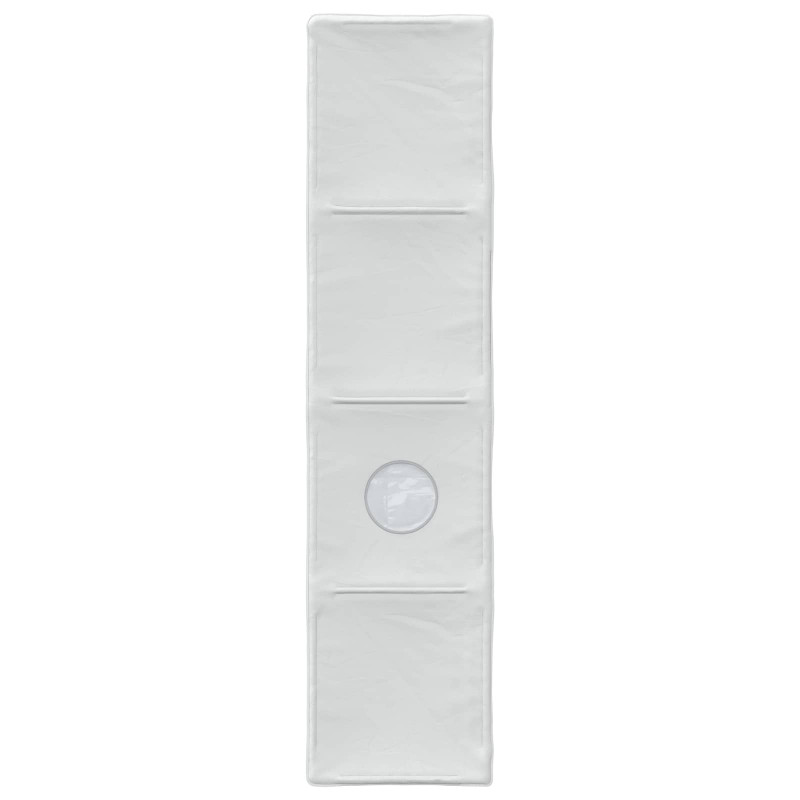 Tunel do łóżka 2 pcs Biały 211 x 52,5 x 2 cm Poliester