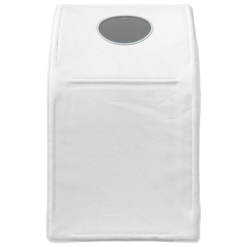 Tunel do łóżka 2 pcs Biały 211 x 52,5 x 2 cm Poliester
