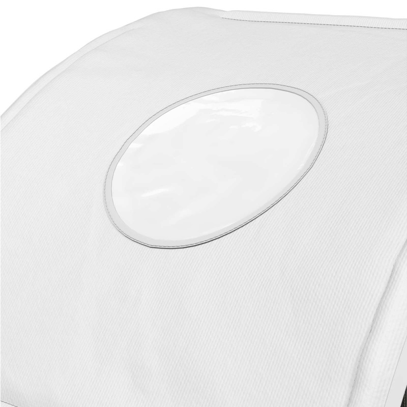 Tunel do łóżka 2 pcs Biały 211 x 52,5 x 2 cm Poliester