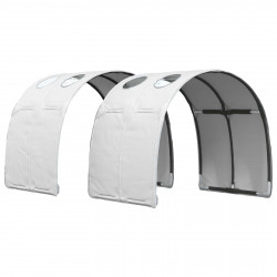 Tunel do łóżka 2 pcs Biały 211 x 67.5 x 2 cm Poliester