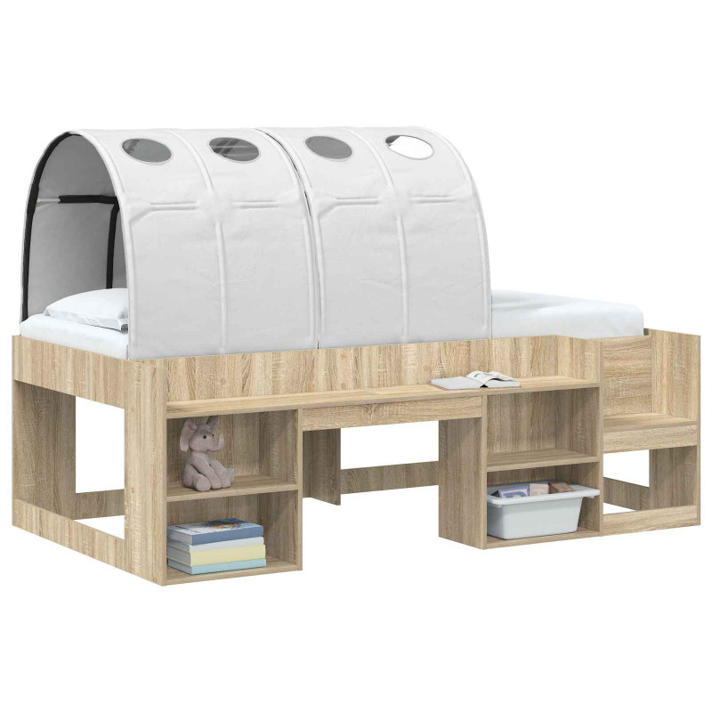 Tunel do łóżka 2 pcs Biały 211 x 67.5 x 2 cm Poliester