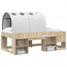 Tunel do łóżka 2 pcs Biały 211 x 67.5 x 2 cm Poliester