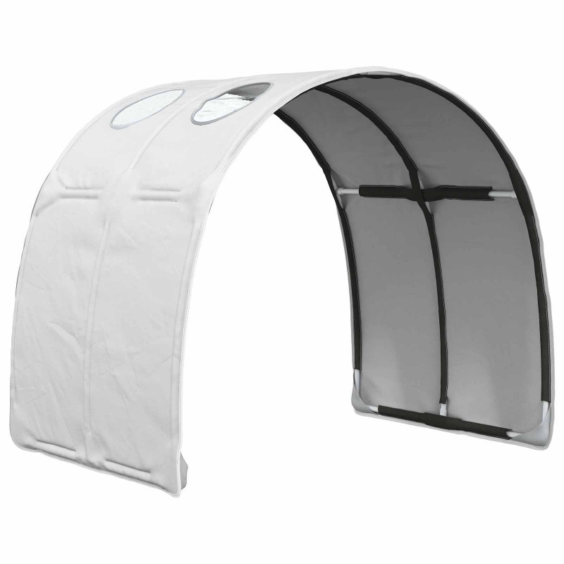 Tunel do łóżka 2 pcs Biały 211 x 67.5 x 2 cm Poliester