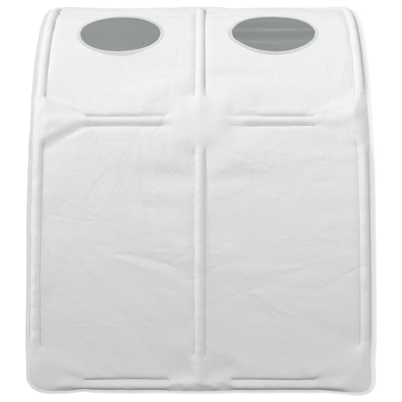 Tunel do łóżka 2 pcs Biały 211 x 67.5 x 2 cm Poliester
