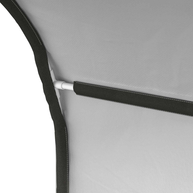 Tunel do łóżka 2 pcs Biały 211 x 67.5 x 2 cm Poliester