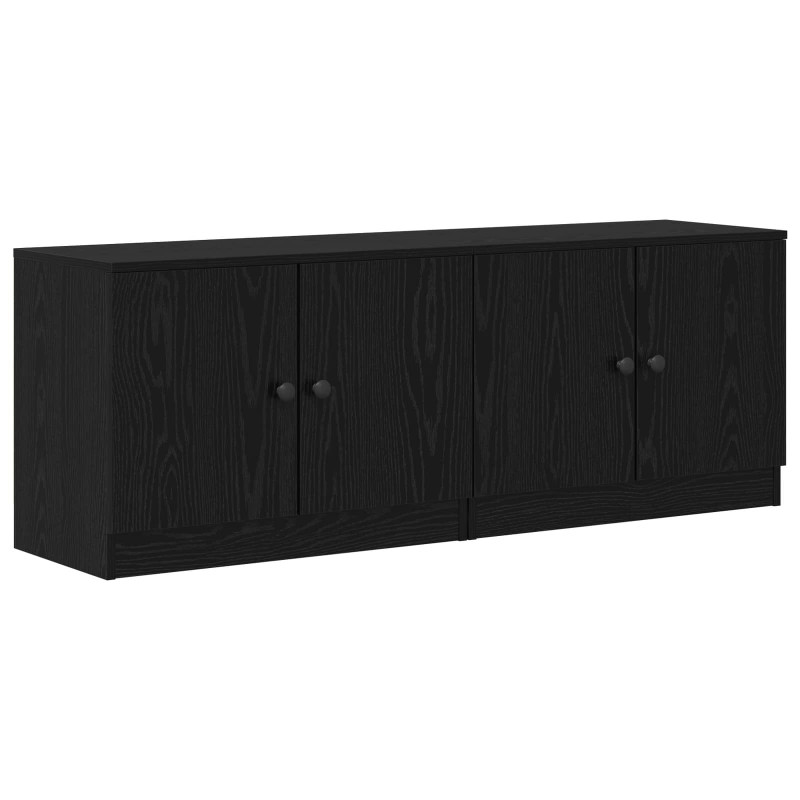 Szafka pod łóżko z drzwiami 2 pcs Czarny Dąb 66 x 35 x 48 cm