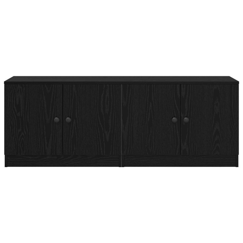 Szafka pod łóżko z drzwiami 2 pcs Czarny Dąb 66 x 35 x 48 cm