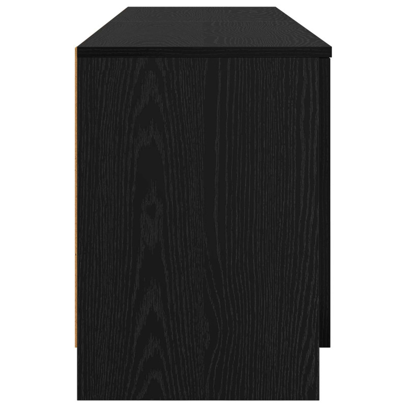 Szafka pod łóżko z drzwiami 2 pcs Czarny Dąb 66 x 35 x 48 cm