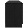 Szafka pod łóżko z drzwiami 2 pcs Czarny Dąb 66 x 35 x 48 cm